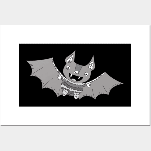 Crazy Bat Wall Art by katelein